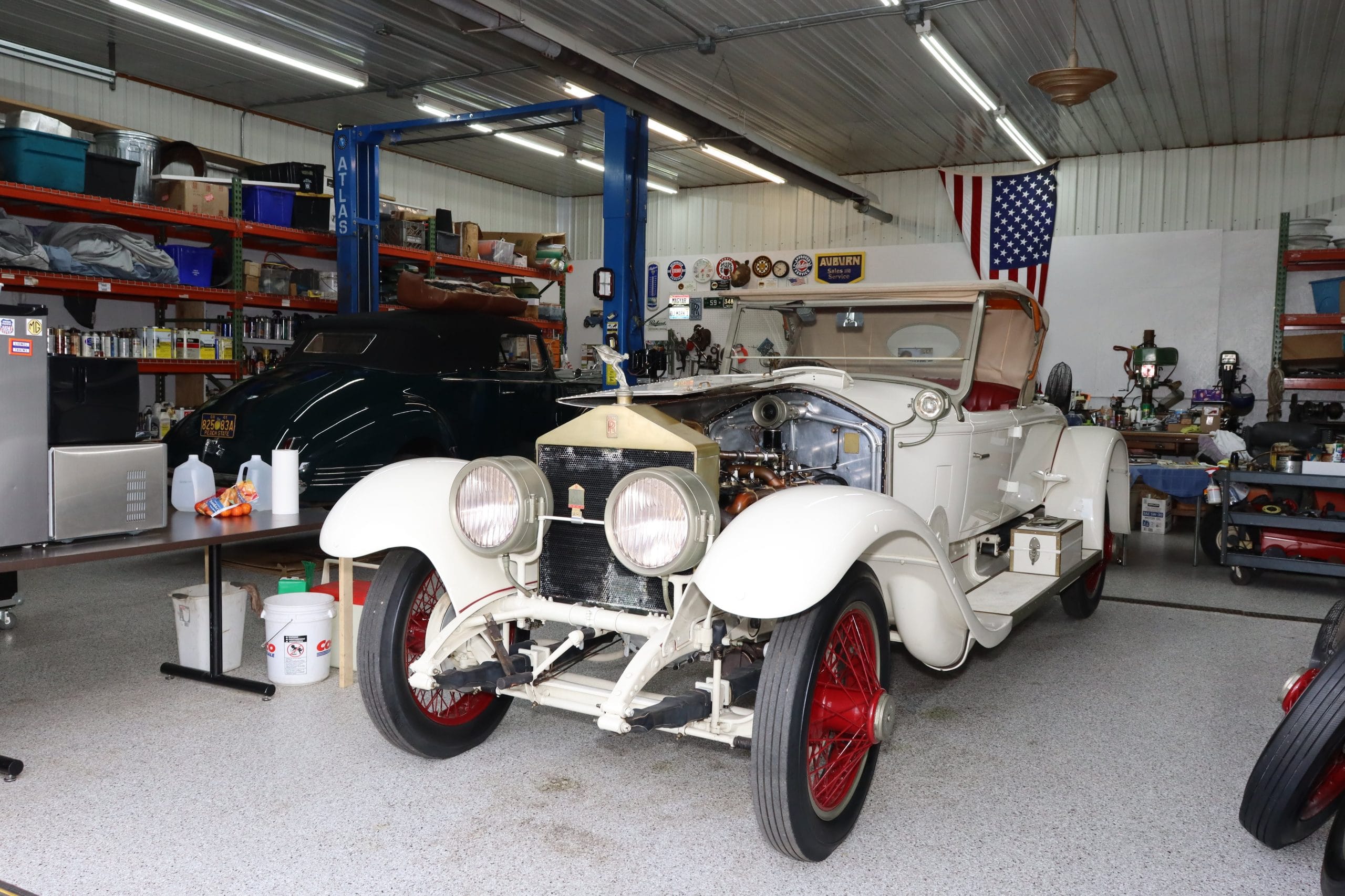 Classic Car Being Serviced Classic Car Being Serviced